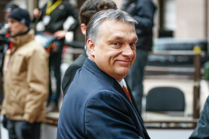 2016-03-18 11:59:31 epa05218322 Hungarian Prime Minister Viktor Orban arrives for a meeting during a two-days European Union leaders summit in Brussels, Belgium, 18 March 2016. Turkish PM Davutoglu attended a breakfast meeting as EU leaders on 17 and 18 March are discussing a deal with Turkey that is aimed at tackling the migration crisis and curb migration into the bloc. EPA/LAURENT DUBRULE