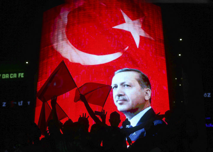 ANKARA, TURKEY - JULY 17: People wait Turkish President Recep Tayyip Erdogan (not seen) at Kizilay square as they gather to protest the "Parallel State/Gulenist Terrorist Organization"s failed military coup attempt in Ankara, Turkey on July 17, 2016. ìParallel stateî is an illegal organization backed by U.S.-based preacher Fetullah Gulen. Evrim Aydin / Anadolu Agency