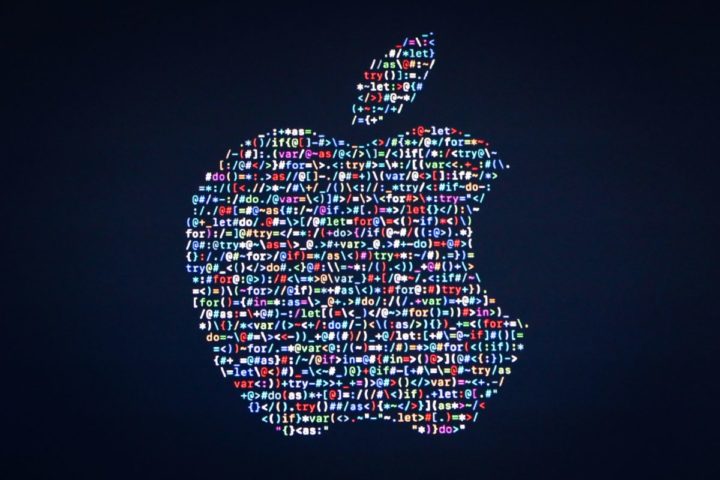 2016-06-13 17:42:39 (FILES) This file photo taken on June 13, 2016 shows the Apple logo displayed on a screen at Apple's annual Worldwide Developers Conference presentation at the Bill Graham Civic Auditorium in San Francisco, California. US stocks dipped early June 17, 2016 on reports of a crackdown on Apple by China that offset rising optimism that Britain will vote to stay in the European Union. Apple shares fell 1.7 percent following reports that the city of Beijing concluded the technology giant had violated a Chinese company's design patents and may be forced to halt sales of its latest iPhones in the Chinese capital. / AFP PHOTO / GABRIELLE LURIE