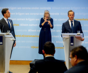 De persconferentie van 13 oktober met Mark Rutte en Hugo de Jonge. Foto: ANP